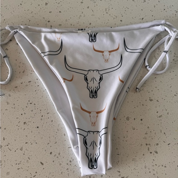 Long Horn Western festival Bikini Bottoms Size M/L - Picture 4 of 5